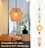 ZMH Vintage-Pendelleuchte aus Rattan, 150 cm, E27, 40 W Bild 5