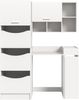 Waschmaschienenumbau Set (B/H/T: 145x195x62 cm) in weiß Nachbildung Bild 2