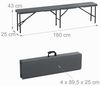 Relaxdays Bierbank 2er Set 180 cm Bild 4