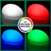 EASYmaxx LED Solarleuchte mit Farbwechsel | Deko Gartenleuchte mit LED Beleuchtung | Wunderschöne Lichteffekte mit Tageslichtsensor In & Outdoor | Gartendeko Witterungsbeständig IP67, Stein Set Bild 5