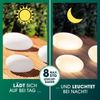 EASYmaxx LED Solarleuchte mit Farbwechsel | Deko Gartenleuchte mit LED Beleuchtung | Wunderschöne Lichteffekte mit Tageslichtsensor In & Outdoor | Gartendeko Witterungsbeständig IP67, Stein Set Bild 2