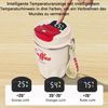 Minicloss Thermobecher 360ml Thermobecher Edelstahl, Kaffeebecher to go Thermo, mit Deckel Auslaufsicher, Intelligente Temperaturanzeige Isolierbecher Bild 3