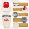Minicloss Thermobecher 360ml Thermobecher Edelstahl, Kaffeebecher to go Thermo, mit Deckel Auslaufsicher, Intelligente Temperaturanzeige Isolierbecher Bild 4
