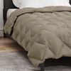 vidaXL Winterbettdecke Hellgrau 140 x 220 cm Mikrofaser 42025746 Bild 4