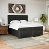 vidaXL Boxspringbett mit Matratze Schwarz 200x200 cm Kunstleder 3293036 Bild 4