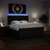 vidaXL Boxspringbett mit Matratze Schwarz 200x200 cm Kunstleder 3293036 Bild 5