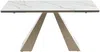Vente-unique - LOZIPA Esstisch GlasKeramik BeigeWeiß - B 90 cm x H 76 cm x L 200 cm240 cm160 cm Bild 4