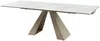 Vente-unique - LOZIPA Esstisch GlasKeramik BeigeWeiß - B 90 cm x H 76 cm x L 200 cm240 cm160 cm Bild 2