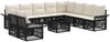 vidaXL Gartensofa-set 11 pcs Schwarz Poly-Rattan 3434878 Bild 2