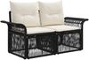 vidaXL Gartensofa-set 11 pcs Schwarz Poly-Rattan 3434878 Bild 5