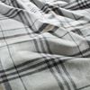 Fleuresse Lech Edelflanell Bettwäsche 155x220 Karo silber grau sand 604465-01 Bild 3