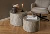 Couchtisch >Dice< (2er-Set) in Struktur Marmor-Grau, MDF-Dekor - 58x40x58cm (BxHxT) Bild 2