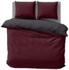 One Home Bettwäsche Doubleface Unifarben, Fleece, 3 teilig, Wende modern, kuschelig flauschig warm weich Winter Doppelbett Bild 4