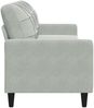 vidaXL 3-Sitzer-Sofa Hellgrau 210 cm Samt 4007644 Bild 5