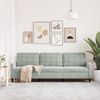 vidaXL 3-Sitzer-Sofa Hellgrau 210 cm Samt 4007644 Bild 3