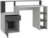 Schreibtisch Bürotisch Arbeitstisch Home Office BOLTON ca. 139 x 92 x 54 cm Beton Grau / Anthrazit Bild 5