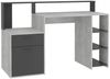 Schreibtisch Bürotisch Arbeitstisch Home Office BOLTON ca. 139 x 92 x 54 cm Beton Grau / Anthrazit Bild 2