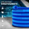 tillvex Poolschlauch Made in Germany | Schwimmbadschlauch mit Muffen | Solarschlauch für Pool und Schwimmbecken | Saugschlauch | Pumpenschlauch | flexibler Wasserschlauch (Blau, 15m / 38mm) Bild 2
