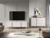 Selsey 'Loppa' TV-Lowboard 2-türig mit Klappe, Kaschmirbeige, 160 cm Bild 3