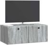 vidaXL Wandmontierter TV-Schrank 78,5 x 41 x 30 cm Grau Sonoma 899201 Bild 2