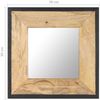 vidaXL Spiegel 50x50 cm Mango Massivholz 321629 Bild 5