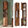 Badschrank Kiko Eiche rustikal 30 x 190 cm Vicco Bild 2