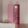 Jan Nowak Aktenschrank Büroschrank Metallschrank Aufbewahrungsschrank 4 Fachböden Flügeltür Pulverbeschichtung Metall 185 x 45 x 40 cm (Rosa) Bild 4