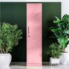 Jan Nowak Aktenschrank Büroschrank Metallschrank Aufbewahrungsschrank 4 Fachböden Flügeltür Pulverbeschichtung Metall 185 x 45 x 40 cm (Rosa) Bild 2