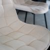 HOME DELUXE Polsterstuhl Esszimmer Cord IKALO – 6er Set Creme Bild 3