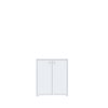 Kommode >Tembi< in Weiß - 73.7x85.5x34.8cm (BxHxT) Bild 3