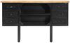 vidaXL Sideboard 110x30x65 cm Raues Mango-Massivholz und Stahl 321571 Bild 2