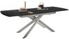 Kulissen-Esstisch >VANINO< ausziehbar 230cm, schwarz marmoriert, Keramik - 180/230x76x90cm BxHxT Bild 4