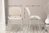 CLP Stuhl Ken Chrom Kunstleder stapelbar und mit modernem Design,creme Bild 2