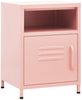 vidaXL Nachttisch Rosa 35x35x51 cm Stahl 336220 Bild 2