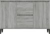 vidaXL Sideboard Grau Sonoma 102x35x70 cm Holzwerkstoff 815166 Bild 3