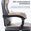 Gaming Chair Bürostuhl Ergonomischer Computerstuhl mit Fußstütze und Kissen Bild 5