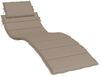 vidaXL Sonnenliegen-Auflage Taupe 186x58x4 cm Oxford-Gewebe 314166 Bild 2