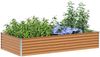 vidaXL Hochbeet Hellbraun 195 x 100 x 36 cm Verzinkter Stahl 42017359 Bild 3