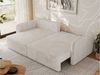 L-förmiges Ecksofa mit Armlehnen, für das Wohnzimmer, Schlaffunktion und Bettkästen, Wellenfeder am Sitz, losen Kissen - MESTO - Creme Cord - linke Seite Bild 4