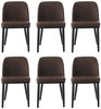 GarveeMore Esszimmerstuhl SET 2/4/6 Leinen Stoff Holzbeine,modern & gepolstert (6 St), für Küche, Esszimmer & Büro Bild 4