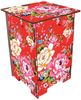 Werkhaus Hocker Kinderhocker Beistelltisch Tisch Schemel Rot Blumen SH8103 Bild 3