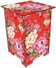 Werkhaus Hocker Kinderhocker Beistelltisch Tisch Schemel Rot Blumen SH8103 Bild 2
