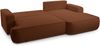 AX LIVING Ablia Sofa L Form mit Schlaffunktion Ziegelrot 267 cm R Bild 5