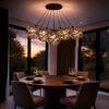 s.luce Atom Cluster LED Mehrfach-Pendellampe 7-flammig Schwarzchrom 30cm Bild 2