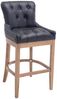 CLP 2er Set Barhocker Lakewood Echtleder gepolstert,schwarz antik-hell Bild 5