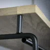 Wandgarderobe CLINT 3 Schwarz lackiert mit Hutablage aus Eichenholz Bild 5