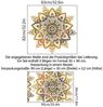 MOPUEA Wandtattoo Dekorative Wandaufkleber, Blumen Fenster Wandsticker Pflanzen/Sterne (Gold Wandtattoo Wanddeko für Kinderzimmer Schlafzimmer Wohnzimmer), 3D-Wandtattoo, Groß Wandsticker Wandbild Flur Yoga Wanddeko Bild 2