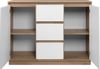 Sideboard >Lindenau< in Dekor Artisan Eiche/weiß hochglanz - 116,3x88x40 (BxHxT) Bild 3