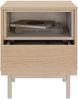 Selsey 'Layen' Nachttisch mit Schublade und offenem Fach, Eichenholzoptik / Kaschmirgrau Bild 4