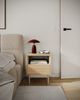 Selsey 'Layen' Nachttisch mit Schublade und offenem Fach, Eichenholzoptik / Kaschmirgrau Bild 2